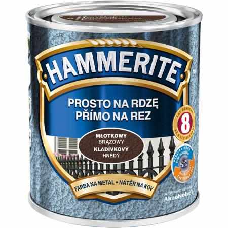 SAMCHEM HAMMERITE 0.7L MŁOTKOWY BRĄZOWY Hammerite Emalie do metalu, drewna i betonu. Emalia antykorozyjna bezpośrednio na rd