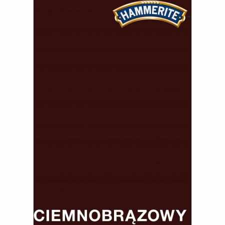SAMCHEM HAMMERITE 0.7L POŁYSK CIEMNOBRĄZOWY Hammerite Emalie do metalu, drewna i betonu. Emalia antykorozyjna bezpośrednio n