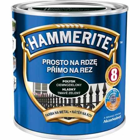 SAMCHEM HAMMERITE 0.7L POŁYSK CIEMNOZIELONY Hammerite Emalie do metalu, drewna i betonu. Emalia antykorozyjna bezpośrednio n