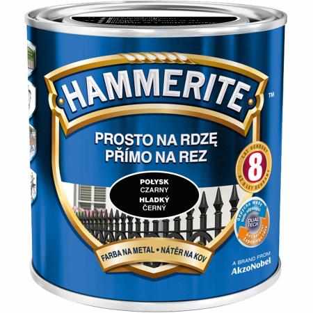 SAMCHEM HAMMERITE 0.7L POŁYSK CZARNY Hammerite Emalie do metalu, drewna i betonu. Emalia antykorozyjna bezpośrednio na rdzę: