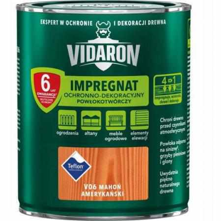 SAMCHEM VIDARON IMPREGNAT MAHOŃ AMERYKAŃSKI V06 2.5L Vidaron Impregnat do drewna VIDARON IMPREGNAT MAHOŃ AMERYKAŃSKI V06 2.5