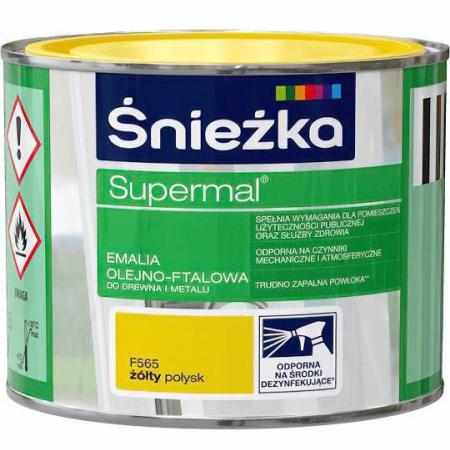 SAMCHEM Farba OLEJNA SUPERMAL ŻÓŁTY 0,2L Śnieżka Emalie do metalu, drewna i betonu. Farba OLEJNA SUPERMAL ŻÓŁTY 0,2L 5903973