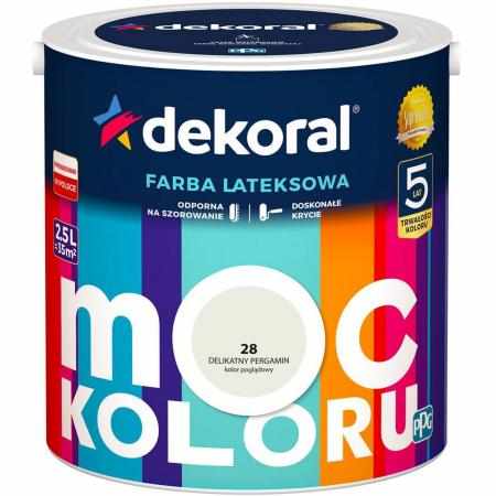 SAMCHEM AKRYLIT W DELIKATNY PERGAMIN 2.5L DEKORAL Farby AKRYLIT W / MOC KOLORU DELIKATNY PERGAMIN 2.5LW 2021 roku seria kolo