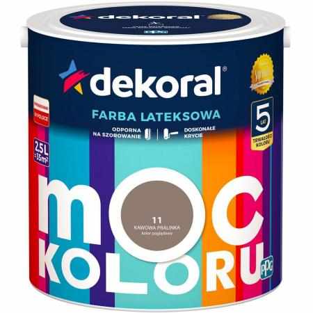 SAMCHEM AKRYLIT W KAWOWA PRALINKA 2.5L DEKORAL Farby AKRYLIT W / MOC KOLORU KAWOWA PRALINKA 2.5LW 2021 roku seria kolorowych