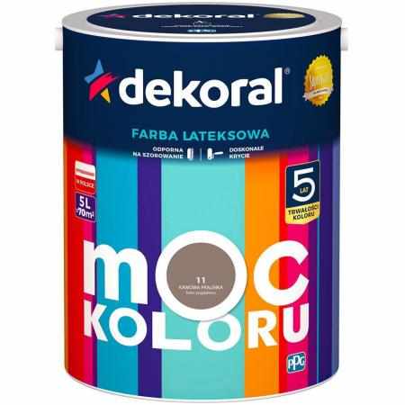 SAMCHEM AKRYLIT W KAWOWA PRALINKA 5L DEKORAL Farby AKRYLIT W / MOC KOLORU KAWOWA PRALINKA 5LW 2021 roku seria kolorowych far