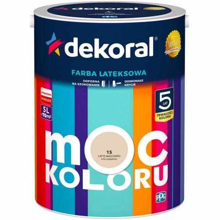 SAMCHEM AKRYLIT W LATTE MACCHIATO 5L DEKORAL Farby AKRYLIT W / MOC KOLORU LATTE MACCHIATO 5LW 2021 roku seria kolorowych far SAMCHEM AKRYLIT W LATTE MACCHIATO 5L DEKORAL Farby AKRYLIT W / MOC KOLORU LATTE MACCHIATO 5LW 2021 roku seria kolorowych far