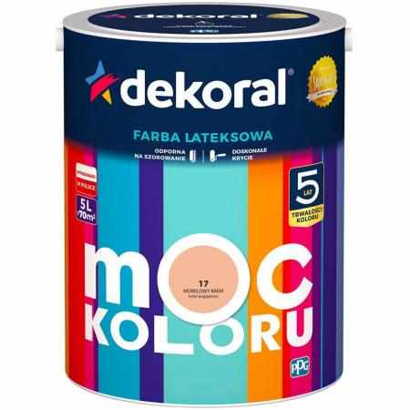 SAMCHEM AKRYLIT W MORELOWY KREM 5L DEKORAL Farby AKRYLIT W / MOC KOLORU MORELOWY KREM 5LW 2021 roku seria kolorowych farb Ak SAMCHEM AKRYLIT W MORELOWY KREM 5L DEKORAL Farby AKRYLIT W / MOC KOLORU MORELOWY KREM 5LW 2021 roku seria kolorowych farb Ak