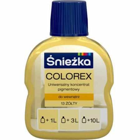SAMCHEM Pigment COLOREX barwnik żółty Śnieżka Strona główna Pigment COLOREX barwnik żółty zastosuj go zgodnie z instrukcją w