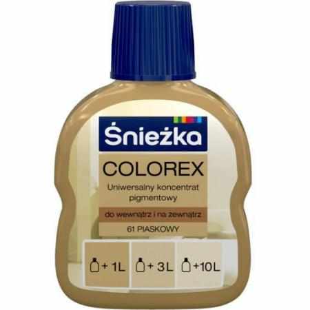 SAMCHEM Pigment COLOREX barwnik piaskowy Śnieżka Strona główna Pigment COLOREX barwnik piaskowy zastosuj go zgodnie z instru