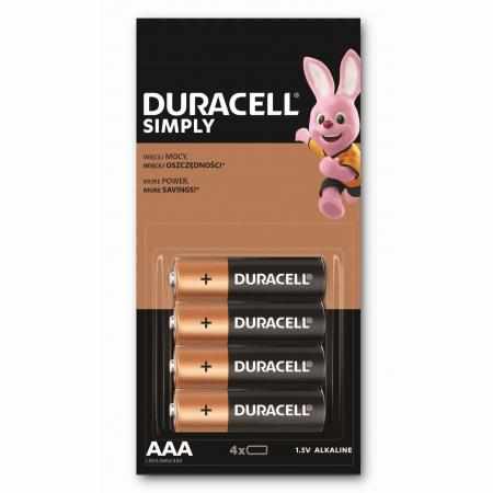 SAMCHEM DURACELL AAA 4 sztuki - baterie alkaliczne małe paluszki DURACELL Strona główna DURACELL AAA 4 sztuki - baterie alka