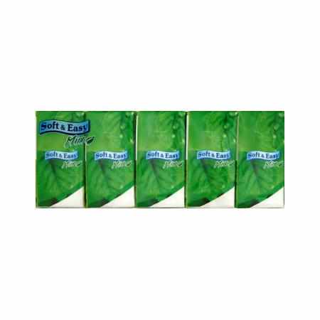 SAMCHEM Chusteczki higieniczne Soft&Easy Mięta 10szt. Soft&Easy Strona główna Chusteczki higieniczne Soft&amp;Easy zapach mi