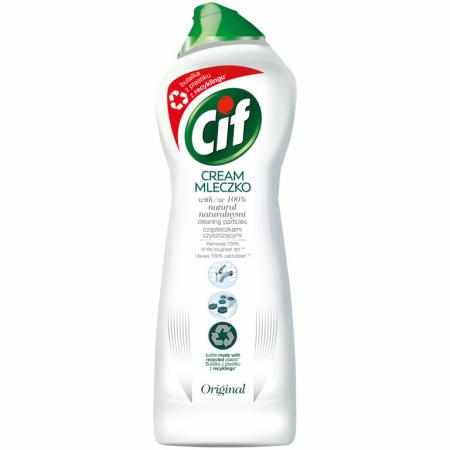 SAMCHEM Cif Cream Mleczko do czyszczenia z mikrokryształkami Original 780g CIF W kuchni Cif Mleczko Original – skutecznie us