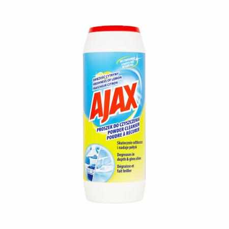 SAMCHEM AJAX PROSZEK 450G CYTRYNA AJAX W kuchni Ajax Świeżość Cytryny 450g – skutecznie usuwa zabrudzenia i tłuszcz, bez ryz