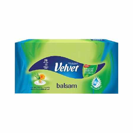 SAMCHEM Chusteczki uniwersalne w kartonie balsam + Ekstrakt (3 warstwy), 70 szt. Velvet Strona główna Chusteczki uniwersalne