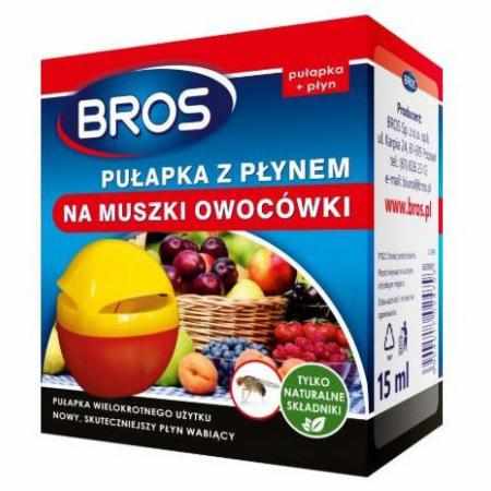 SAMCHEM BROS PUŁAPKA Z PŁYNEM NA MUSZKI OWOCÓWKI 1 szt BROS Strona główna Pułapka z płynną przynętą do monitorowania obecnoś