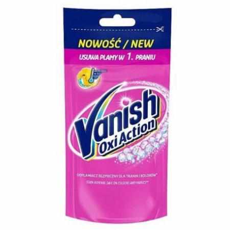SAMCHEM Vanish Oxi Action płynny odplamiacz tkanin kolorowych Pink 100ml VANISH Odplamiacze Vanish odplamiacz do tkanin kolo