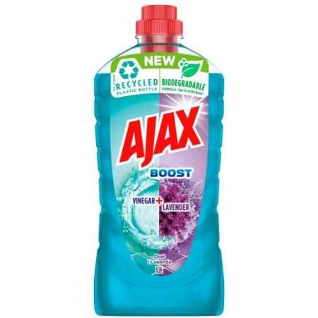 SAMCHEM Ajax Boost Płyn do Mycia Podłóg z Octem i Lawendą 1l AJAX Do podłóg Wzbogacony dodatkiem octu, skutecznie czyści, us