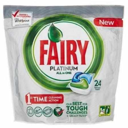 SAMCHEM Fairy Platinum Kapsułki do Zmywarki 24 sztuki FAIRY Tabletki do zmywarki Fairy Platinum Kapsułki do Zmywarki 24 sztu