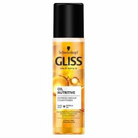 SAMCHEM Gliss Kur Hair Repair Oil Nutritive Conditioner ekspresowa odżywka regeneracyjna do włosów podatnych na rozdwajanie 