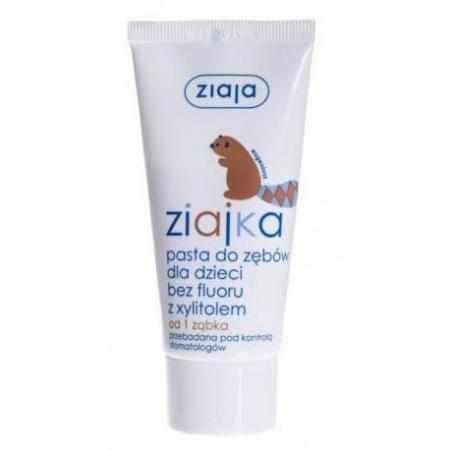 SAMCHEM Ziaja Ziajka Pasta do zębów dla dzieci bez fluoru z xylitolem 50ml ZIAJKA Strona główna Ziaja Ziajka Pasta do zębów 