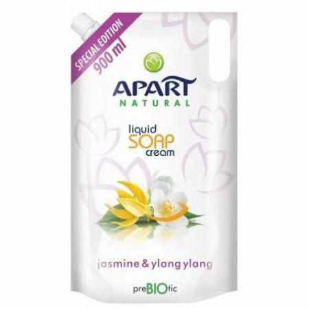 SAMCHEM Apart Natural Prebiotic Refill kremowe mydło w płynie Jasmine & Ylang Ylang 900ml APART Mydła toaletowe Apart Natura SAMCHEM Apart Natural Prebiotic Refill kremowe mydło w płynie Jasmine & Ylang Ylang 900ml APART Mydła toaletowe Apart Natura