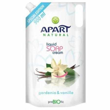 SAMCHEM Apart Natural Prebiotic Refill kremowe mydło w płynie Gardenia & Vanille 900ml APART Mydła toaletowe Apart Natural P