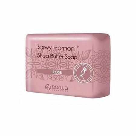 SAMCHEM Barwa Barwy Harmonii Shea Butter Soap mydło w kostce Rose 190g BARWA Mydła toaletowe Barwa Barwy Harmonii Shea Butte