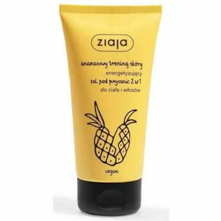 SAMCHEM Ziaja Ananasowy Trening Skóry energetyzujący żel pod prysznic 2w1 do ciała i włosów 160ml ZIAJA Strona główna Ziaja 