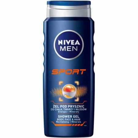 SAMCHEM NIVEA MEN ŻEL POD PRYSZNIC SPORT 500ml NIVEA Strona główna NIVEA MEN ŻEL POD PRYSZNIC SPORT 500ml