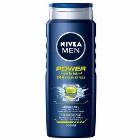 SAMCHEM Nivea Men Power Fresh żel pod prysznic 500ml NIVEA Strona główna Nivea Men Power Fresh żel pod prysznic 500ml