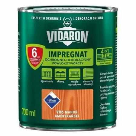 SAMCHEM VIDARON IMPREGNAT MAHOŃ AMERYKAŃSKI V06 0,7L Vidaron Impregnat do drewna VIDARON IMPREGNAT MAHOŃ AMERYKAŃSKI V06 0.7