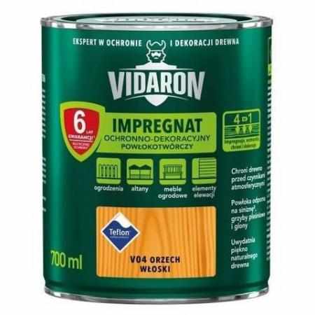SAMCHEM VIDARON IMPREGNAT ORZECH WŁOSKI V04 0,7L Vidaron Impregnat do drewna VIDARON IMPREGNAT ORZECH WŁOSKI V04 0.7L wydajn SAMCHEM VIDARON IMPREGNAT ORZECH WŁOSKI V04 0,7L Vidaron Impregnat do drewna VIDARON IMPREGNAT ORZECH WŁOSKI V04 0.7L wydajn