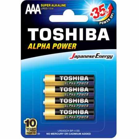 SAMCHEM TOSHIBA ALKALINE LR03/4BP ALPHA TOSHIBA Strona główna TOSHIBA ALKALINE LR03/4BP ALPHA