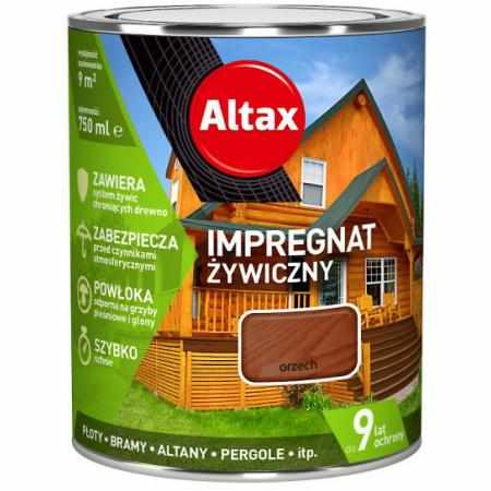 SAMCHEM IMPREGNAT ŻYWICZNY 0,75L ORZECH Altax Impregnat do drewna IMPREGNAT DO DREWNA ŻYWICZNY 0,75L ORZECH5900172960957