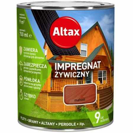 SAMCHEM IMPREGNAT ŻYWICZNY 0,75L MAHOŃ Altax Impregnat do drewna IMPREGNAT DO DREWNA ŻYWICZNY 0,75L MAHOŃ5900172960919