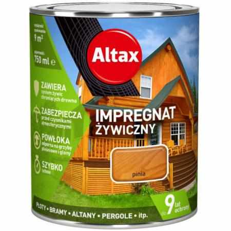 SAMCHEM IMPREGNAT ŻYWICZNY 0,75L PINIA Altax Impregnat do drewna IMPREGNAT DO DREWNA ŻYWICZNY 0,75L PINIA5900172960834