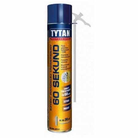 SAMCHEM TYTAN PIANKA-KLEJ 60 SEKUND 750ML WĘŻYKOWA SELENA Kleje Pianoklej Tytan łączy ze sobą płyty OSB, płyny kartonowo gip