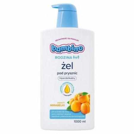 SAMCHEM Bambino Rodzina żel pod prysznic hiperdelikatny Mirabelka 1000ml BAMBINO Strona główna Bambino Rodzina żel pod prysz