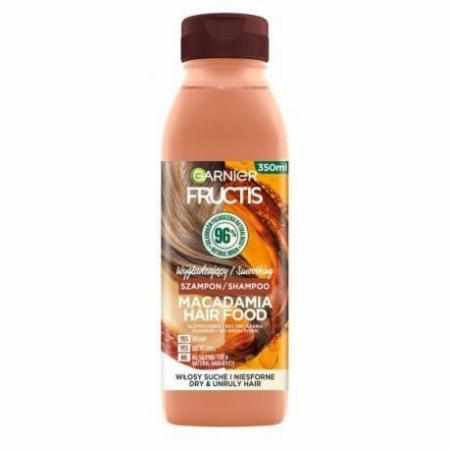 SAMCHEM Garnier Fructis Macadamia Hair Food Shampoo szampon wygładzający do włosów suchych i niesfornych 350ml Garnier Stron