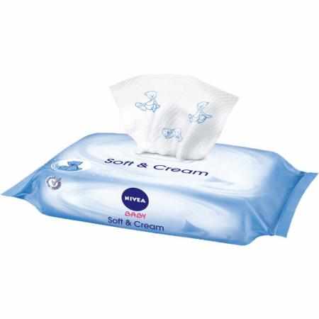 SAMCHEM NIVEA BABY CHUSTECZKI SOFT&CREAM 63 SZT NIVEA Strona główna Wyjątkowo delikatnie oczyszczają skórę dziecka. Łagodnie