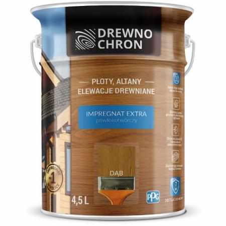 SAMCHEM DREWNOCHRON IMPREGNAT EXTRA DąB 4,5L DREWNOCHRON Impregnat do drewna DREWNOCHRON IMPREGNAT DO DREWNA EXTRA KOLOR: Dą