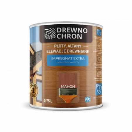 SAMCHEM DREWNOCHRON IMPREGNAT EXTRA MAHOŃ 0,75L DREWNOCHRON Impregnat do drewna DREWNOCHRON IMPREGNAT DO DREWNA EXTRA KOLOR: