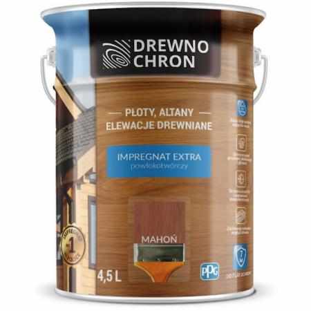 SAMCHEM DREWNOCHRON IMPREGNAT EXTRA MAHOŃ 4,5L DREWNOCHRON Impregnat do drewna DREWNOCHRON IMPREGNAT DO DREWNA EXTRA KOLOR: 
