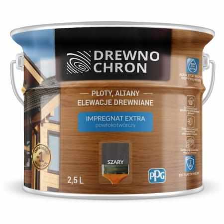 SAMCHEM DREWNOCHRON IMPREGNAT 2,5 L SZARY DREWNOCHRON Impregnat do drewna Drewnochron - najpopularniejszy w Polsce impregnat