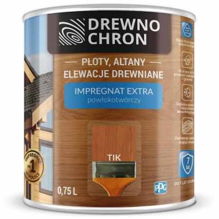 SAMCHEM DREWNOCHRON IMPREGNAT EXTRA TIKOWY 0,75L DREWNOCHRON Impregnat do drewna DREWNOCHRON IMPREGNAT DO DREWNA EXTRA KOLOR