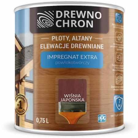SAMCHEM DREWNOCHRON IMPREGNAT EXTRA WIŚNIA JAPOŃSKA 0,75L DREWNOCHRON Impregnat do drewna DREWNOCHRON IMPREGNAT DO DREWNA EX