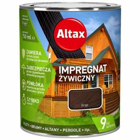 SAMCHEM IMPREGNAT ŻYWICZNY 0,75L BRąZ Altax Impregnat do drewna IMPREGNAT DO DREWNA ŻYWICZNY 0,75L BRĄZ5900172960995