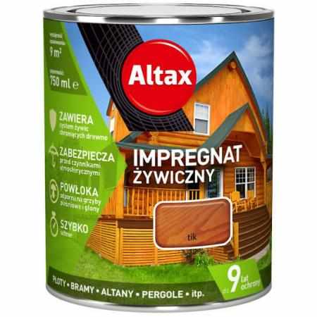 SAMCHEM IMPREGNAT ŻYWICZNY 0,75L TIK Altax Impregnat do drewna IMPREGNAT DO DREWNA ŻYWICZNY 0,75L TIK5900172961152