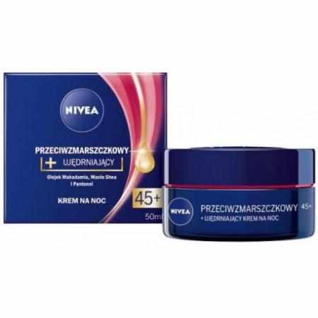 SAMCHEM Nivea Przeciwzmarszczkowy+ ujędrniający krem na noc 45+ 50ml NIVEA Strona główna Nivea Przeciwzmarszczkowy+ ujędrnia