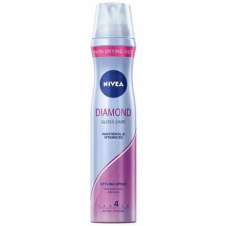 SAMCHEM Nivea Diamond Gloss Care lakier do włosów 250ml NIVEA Stylizacja włosów Nivea Diamond Gloss Care lakier do włosów 25